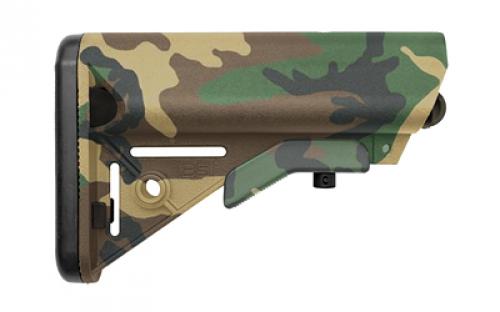 B5 Systems SOPMOD Stock, Woodland Camo, w/ Quick Detach Mount, Double the resin and glass of prior SOPMOD stock, makes this stock 2-3 times stronger., Mil Spec SOP-1188