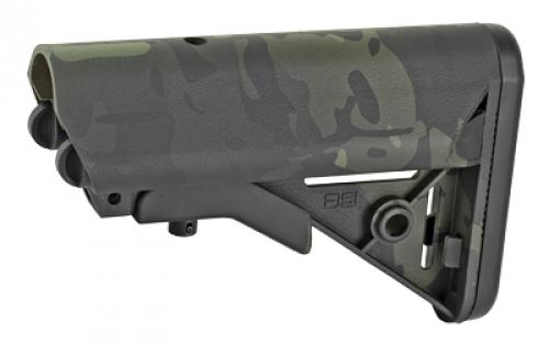 B5 Systems SOPMOD Stock, MultiCam Black, w/ Quick Detach Mount, Double the resin and glass of prior SOPMOD stock, makes this stock 2-3 times stronger., Mil Spec SOP-1422