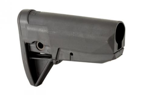 Bravo Company BCMGUNFIGHTER Mod 0 Adjustable Stock, Fits Mil Spec Buffer Tube, Black BCM-GFS-MOD-0-BLK