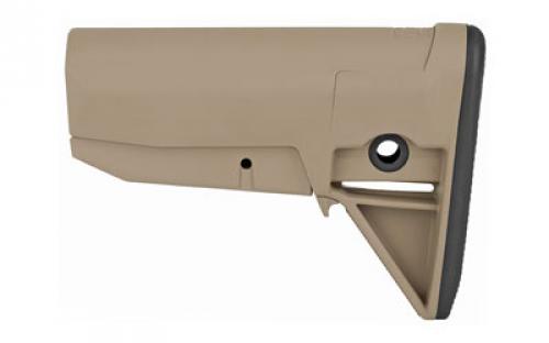 Bravo Company BCMGUNFIGHTER Mod 0 Adjustable Stock, Fits Mil Spec Buffer Tube, Flat Dark Earth BCM-GFS-MOD-0-FDE