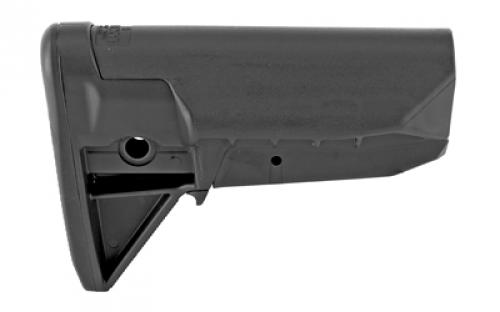 Bravo Company BCMGUNFIGHTER Mod 0 Stock, SOPMod (Widebody), Fits Mil-Spec Buffer Tube, Black BCM-GFS-MOD0-SPMD-BLK