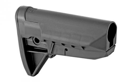 Bravo Company BCMGUNFIGHTER Mod 0 Stock, SOPMod (Widebody), Fits Mil-Spec Buffer Tube, Black BCM-GFS-MOD0-SPMD-BLK