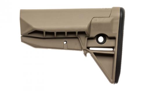 Bravo Company BCMGUNFIGHTER Mod 0 Stock, SOPMod (Widebody), Fits Mil-Spec Buffer Tube, Flat Dark Earth BCM-GFS-MOD0-SPMD-FDE