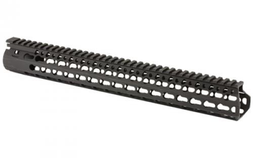 Bravo Company 15" ALPHA Keymod Rail, Fits AR Rifles, Aluminum Alloy, Includes BCM KeyMod Sling Mount and a BCM KeyMod Nylon Rail, Black BCM-KMR-A15-556-BLK