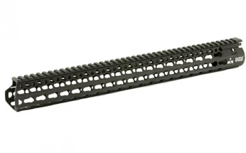 Bravo Company 17 ALPHA Keymod Rail, Fits AR Rifles, Aluminum Alloy, Includes BCM KeyMod Sling Mount and a BCM KeyMod Nylon Rail, Black BCM-KMR-A17-556-BLK