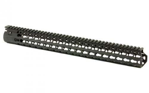 Bravo Company 17" ALPHA Keymod Rail, Fits AR Rifles, Aluminum Alloy, Includes BCM KeyMod Sling Mount and a BCM KeyMod Nylon Rail, Black BCM-KMR-A17-556-BLK