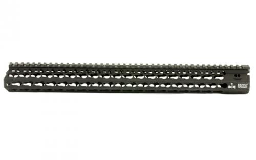 Bravo Company 17" ALPHA Keymod Rail, Fits AR Rifles, Aluminum Alloy, Includes BCM KeyMod Sling Mount and a BCM KeyMod Nylon Rail, Black BCM-KMR-A17-556-BLK