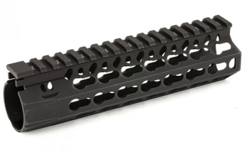 Bravo Company 7 ALPHA Keymod Rail, Fits AR Rifles, Aluminum Alloy, Includes BCM KeyMod Sling Mount and a BCM KeyMod Nylon Rail, Black BCM-KMR-A7-556-BLK