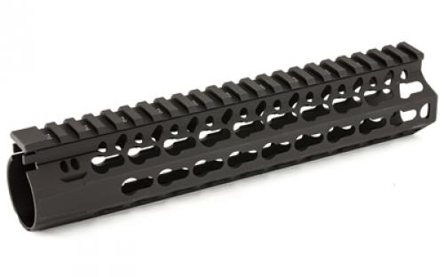 Bravo Company 9 ALPHA Keymod Rail, Fits AR Rifles, Aluminum Alloy, Includes BCM KeyMod Sling Mount and a BCM KeyMod Nylon Rail, Black BCM-KMR-A9-556-BLK