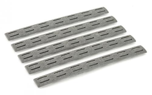 Bravo Company 5.5" KeyMod Rail Panel Kit, 5 Pack, Wolf Gray BCM-KMR-RP-WG-5