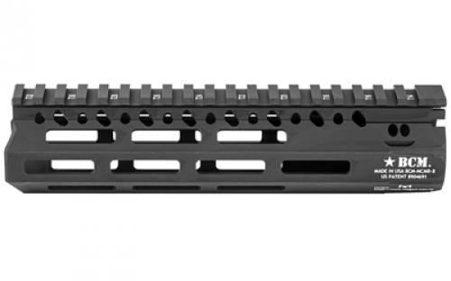 Bravo Company 8" MLOK Compatible Modular Rail (MCMR), For AR Rifles, Black BCM-MCMR-8-556-BLK
