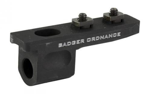 Badger Ordnance Low Profile Harris Mount, For Harris BRM-S Bipod, Fits M-LOK Attachments, Anodized Finish, Black 588-01
