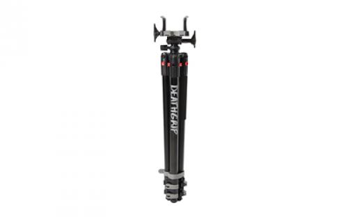 BOG Deathgrip Tripod, Aluminum Construction, Matte Finish, Black, Includes Adjustable Deathgrip Clamp 1099442