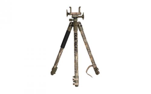 BOG Deathgrip Camo Tripod, Aluminum Construction, Matte Finish, Realtree Excape Camo, Includes Adjustable Deathgrip Clamp 1134446