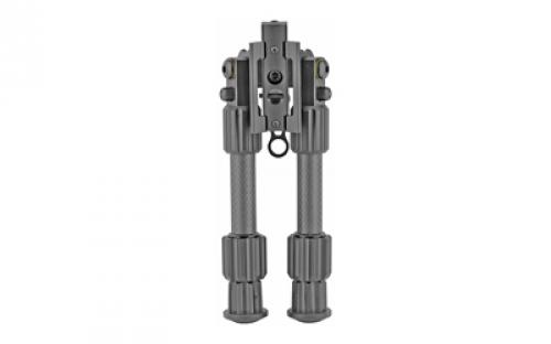 Caldwell Accumax Swivel Stud Bipod, Carbon Fiber, 6"-9", Black 1092515