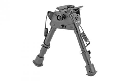 Caldwell XLA Pivot Bipod, Attaches to Sling Swivel Stud, Aluminum, 6"-9", Black 247142