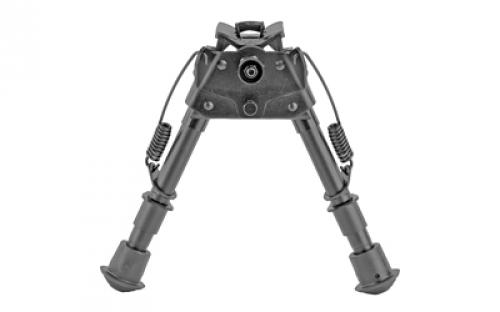 Caldwell XLA Pivot Bipod, Attaches to Sling Swivel Stud, Aluminum, 6"-9", Black 247142