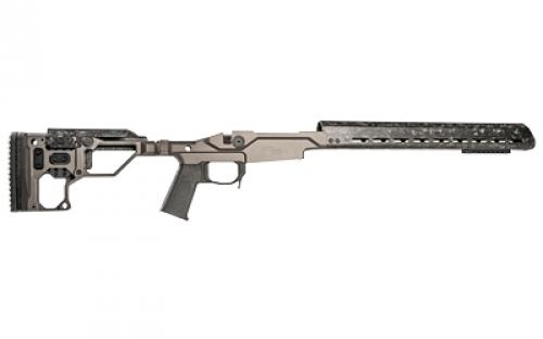 Christensen Arms Modern Precision Rifle Chassis, Tungsten Cerakote, Fits Remington 700 Short Action, 17" M-Lok Forend 810-00001-22