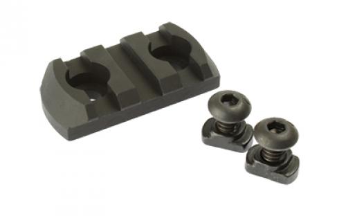 CMC Triggers M-Lok Picatinny Rail, 3 Slot, Fits M-LOK Rail, 1.6 Long, Anodized Finish, Black 81721