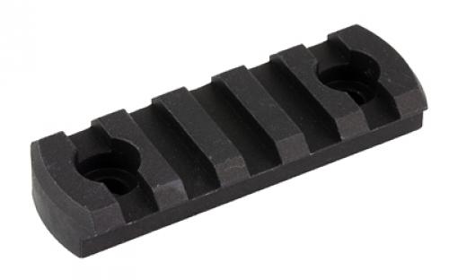 CMC Triggers M-Lok Picatinny Rail, 5 Slot, Fits M-LOK Rail, 2.5 Long, Anodized Finish, Black 81722