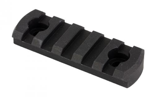 CMC Triggers M-Lok Picatinny Rail, 5 Slot, Fits M-LOK Rail, 2.5" Long, Anodized Finish, Black 81722