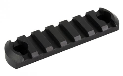 CMC Triggers M-Lok Picatinny Rail, 7 Slot, Fits M-LOK Rail, 3.5 Long, Anodized Finish, Black 81723