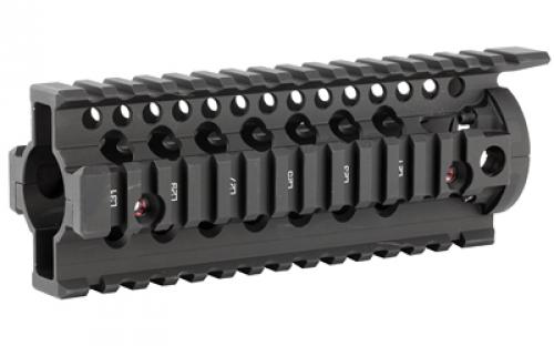 Daniel Defense Omega Rail, 7.0, Fits Carbine Length, AR Rifles, 2 Piece Drop-In Free Float Rail System, Black 01-005-10001