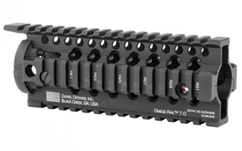 Daniel Defense Omega Rail, 7.0", Fits Carbine Length, AR Rifles, 2 Piece Drop-In Free Float Rail System, Black 01-005-10001
