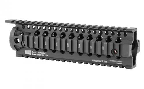 Daniel Defense Omega Rail, 9.0", Fits Mid-Length Length, AR Rifles, 2 Piece Drop-In Free Float Rail System, Black 01-005-10002