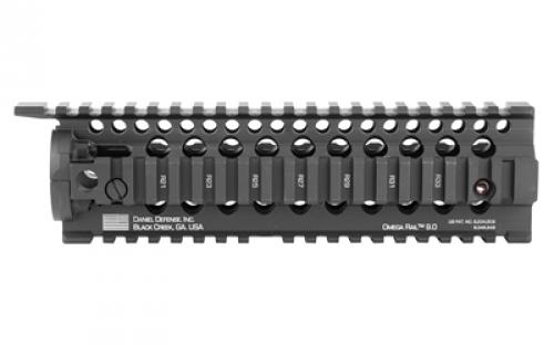 Daniel Defense Omega Rail, 9.0", Fits Mid-Length Length, AR Rifles, 2 Piece Drop-In Free Float Rail System, Black 01-005-10002