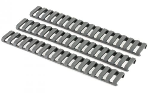 Ergo Grip Low Pro Rail Covers, Fits 18 Slot Ladder, 4-Pack, Graphite Gray 4373-3PK-GG