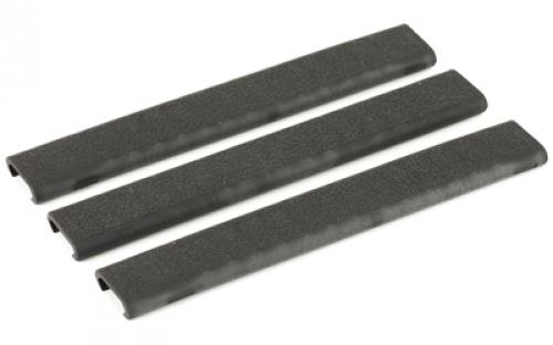 Ergo Grip Rail Covers, 18 Slot Ladder, Textured Slim Line LowPro, 3-Pack, Black 4379-3PK-BK