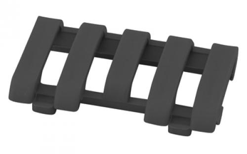 Ergo Grip Wire Loom Rail Covers, Fits Picatinny Rail, 5 Slot, Black 4380-BK