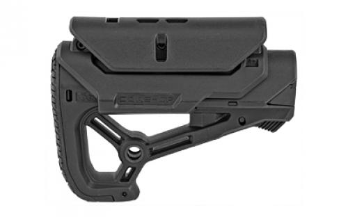 F.A.B. Defense GCCP, AR-15 Buttstock, Small and Compact Design, Cheek Rest Included, Fits Mil-Spec And Commercial Tubes, Black FX-GLCORESCP