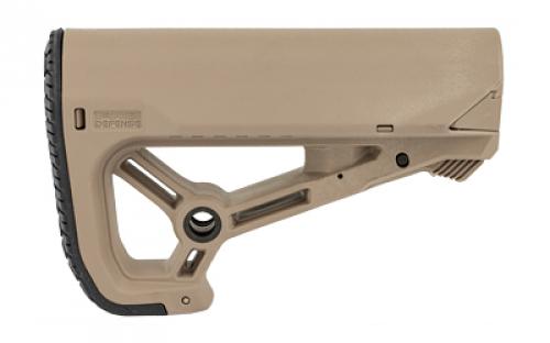 F.A.B. Defense GL-Core S AR-15 Buttstock, Small and Compact Design, Fits Mil-Spec And Commercial Tubes, Flat Dark Earth FX-GLCOREST