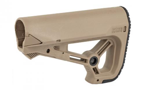 F.A.B. Defense GL-Core S AR-15 Buttstock, Small and Compact Design, Fits Mil-Spec And Commercial Tubes, Flat Dark Earth FX-GLCOREST
