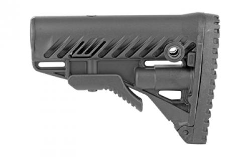 F.A.B. Defense GLR-16, Stock With Battery Storage Compartment, Fits AR Rifles, Black FX-GLR16B