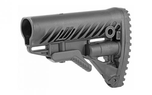 F.A.B. Defense GLR-16, Stock With Battery Storage Compartment, Fits AR Rifles, Black FX-GLR16B