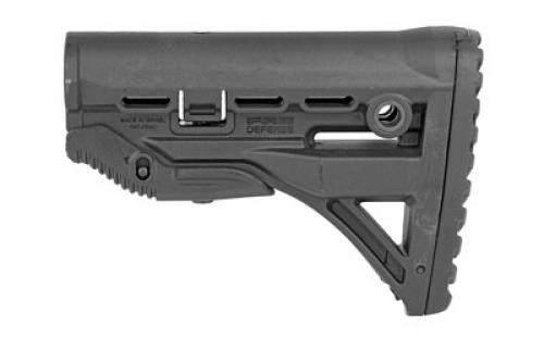 F.A.B. Defense M4/M16 Shock Absorbing Buttstock, Fits AR Rifles, Black FX-GLSHOCK