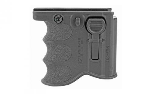 F.A.B. Defense Foregrip and Spare Magazine Holder, Fits Picatinny Rails, Accepts AR-15 Magazines, Black FX-MG20B