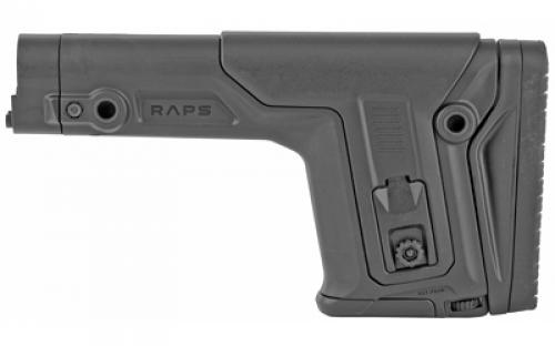 F.A.B. Defense RAPS Fixed Buttstock, Mil-Spec Diameter, Integrated Cheek Rest and adjustable Length Of Pull, Black FX-RAPS