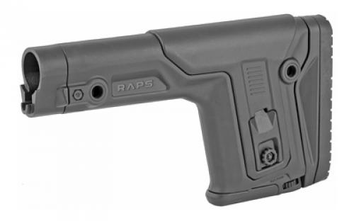 F.A.B. Defense RAPS Fixed Buttstock, Mil-Spec Diameter, Integrated Cheek Rest and adjustable Length Of Pull, Black FX-RAPS