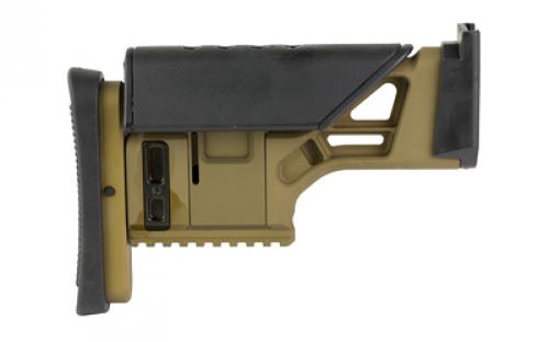 FN America SSR Rear Stock, Adjustable Length of Pull and Cheek Height, Fits FN SCAR 16S/17S, Flat Dark Earth 20-100567