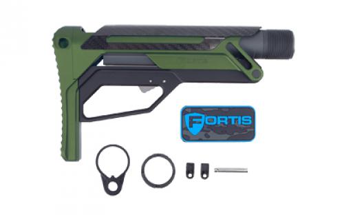 Fortis Manufacturing, Inc. LA Stock, Buffer Tube, Olive Drab Green, Fits AR-15 LAS-BNDL-15-ODG