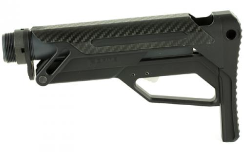 Fortis Manufacturing, Inc. LA Stock, Includes 6 Position Buffer Tube and Fortis QD End Plate, Mil-Spec, Fits AR-15, Black LAS-BNDL-15