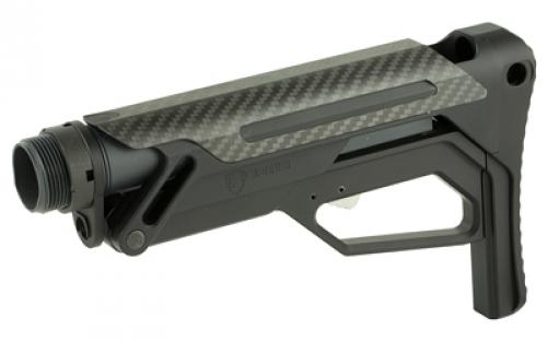 Fortis Manufacturing, Inc. LA Stock, Includes 6 Position Buffer Tube and Fortis QD End Plate, Mil-Spec, Fits AR-15, Black LAS-BNDL-15