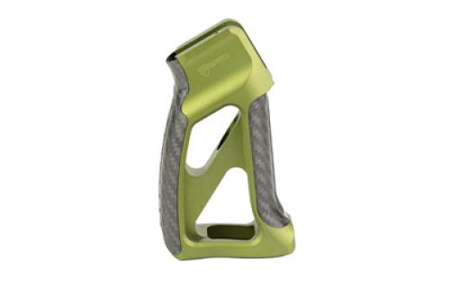 Fortis Manufacturing, Inc. Torque, Pistol Grip, 25 Degrees, Olive Drab Green with Carbon Fiber Accents, Fits AR-15 TOR-PG-CF-25-ODG