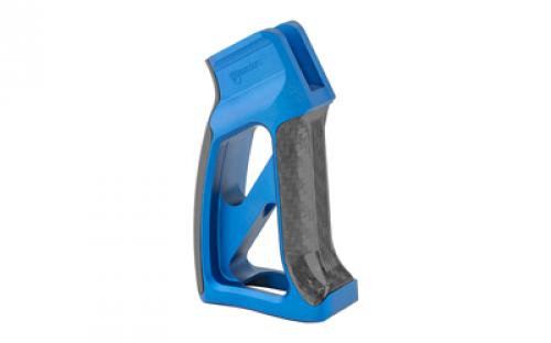 Fortis Manufacturing, Inc. Torque, Pistol Grip, with Carbon Fiber, Fits AR Rifles, Anodized Blue Finish TOR-PG-CF-BLU