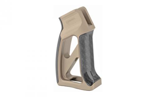Fortis Manufacturing, Inc. Torque, Pistol Grip, with Carbon Fiber, Fits AR Rifles, Anodized Flat Dark Earth Finish TOR-PG-CF-FDE