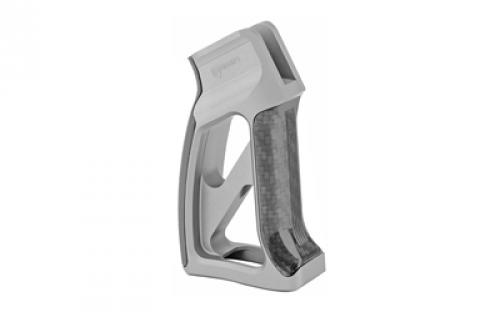 Fortis Manufacturing, Inc. Torque, Pistol Grip, with Carbon Fiber, Fits AR Rifles, Anodized Gray Finish TOR-PG-CF-GRY